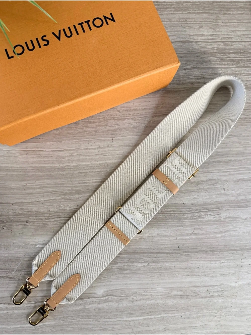 Louis Vuitton Cream Bandoulière Adjustable Strap